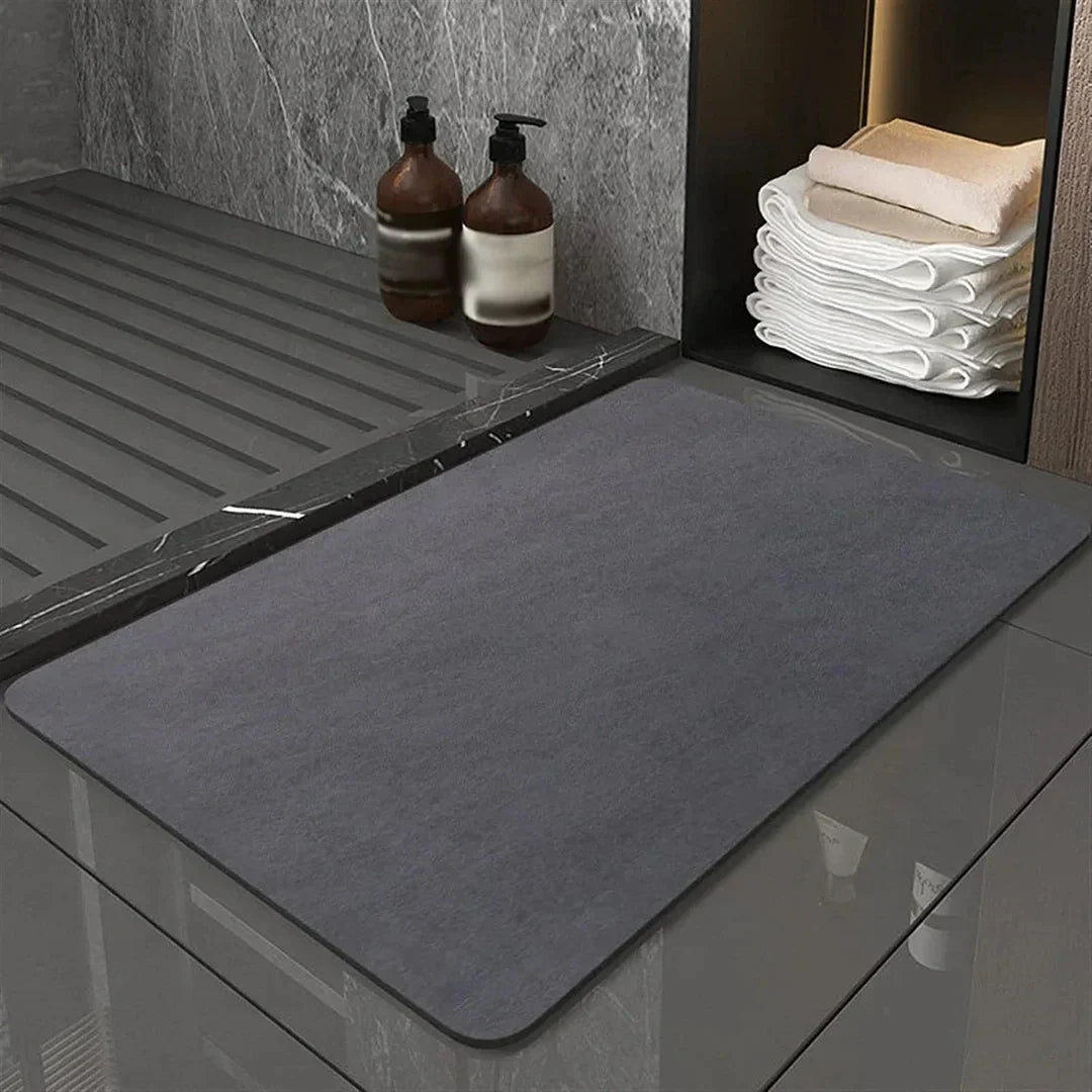 Diatomiet Badmat Antislip Absorberend 40x60cm Sneldrogend Badkamer Duurzaam Diatomeeënaarde Eco Badkamertapijt | Sansoti